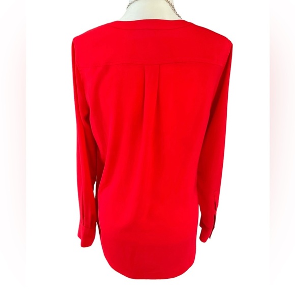 J. Crew Red Dressy Oversized Tunic - Picture 2 of 8